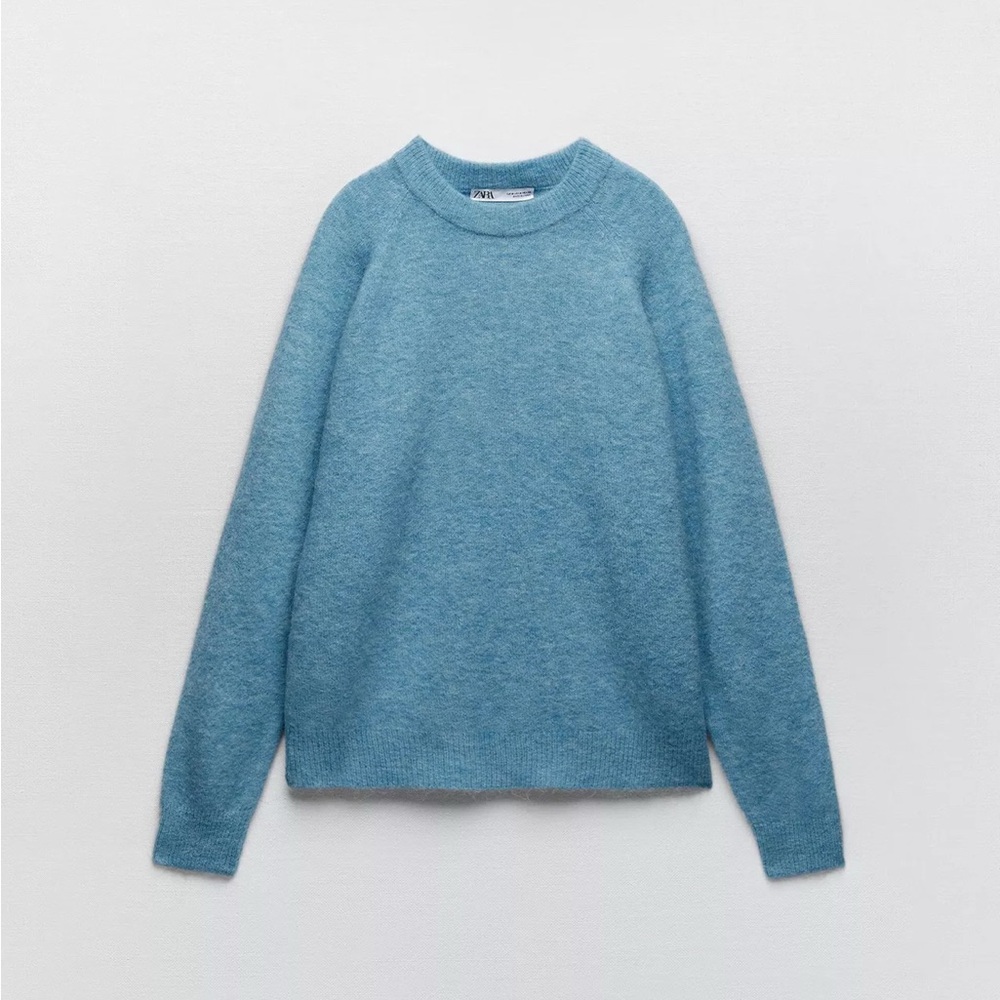 ZARA Wool & Alpaca Blend Crewneck Sweater